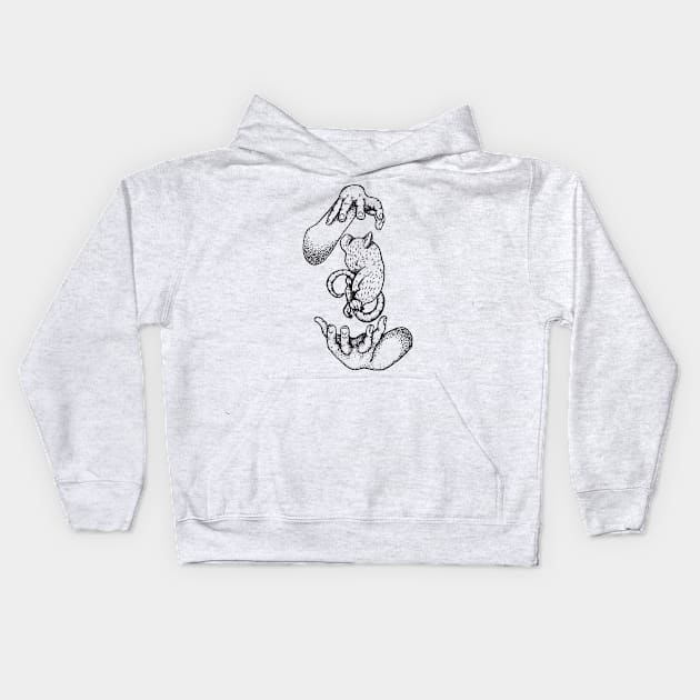 Floating Mouse Kids Hoodie by Sqwampy Art